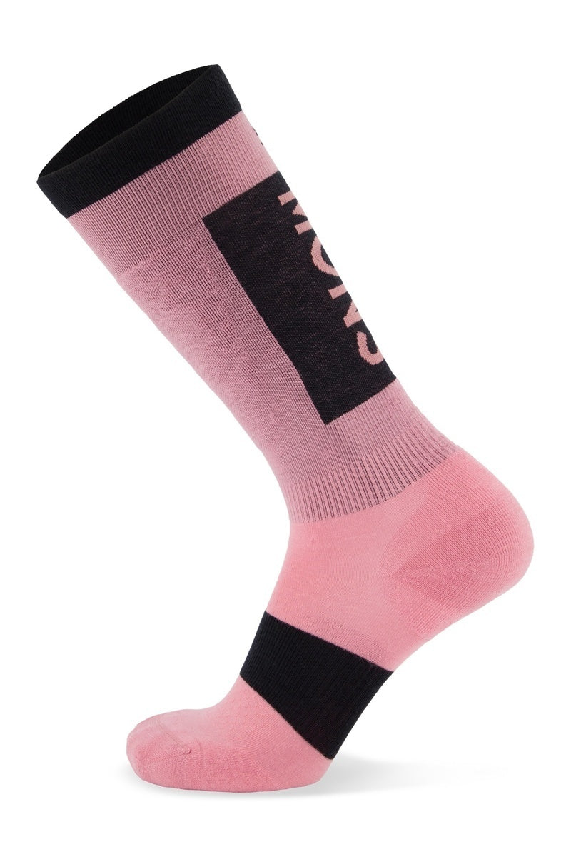 Mons Royale Atlas Merino Snow Sock-dusty pink