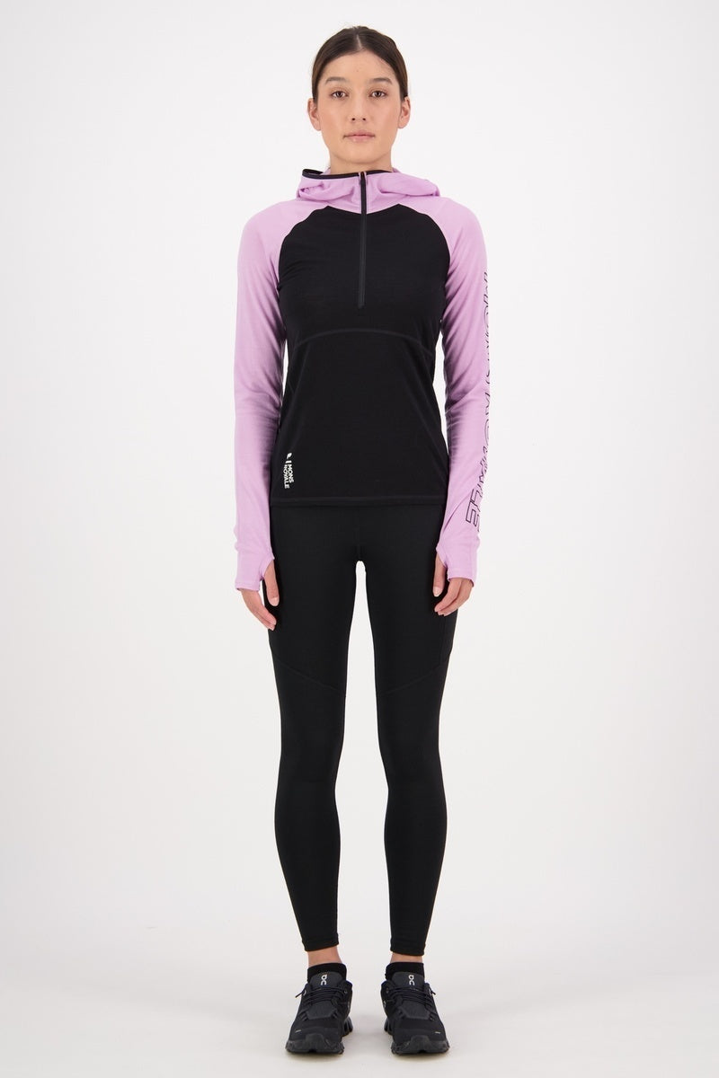 Mons Royale Bella Tech Hood wmn-orchid-black