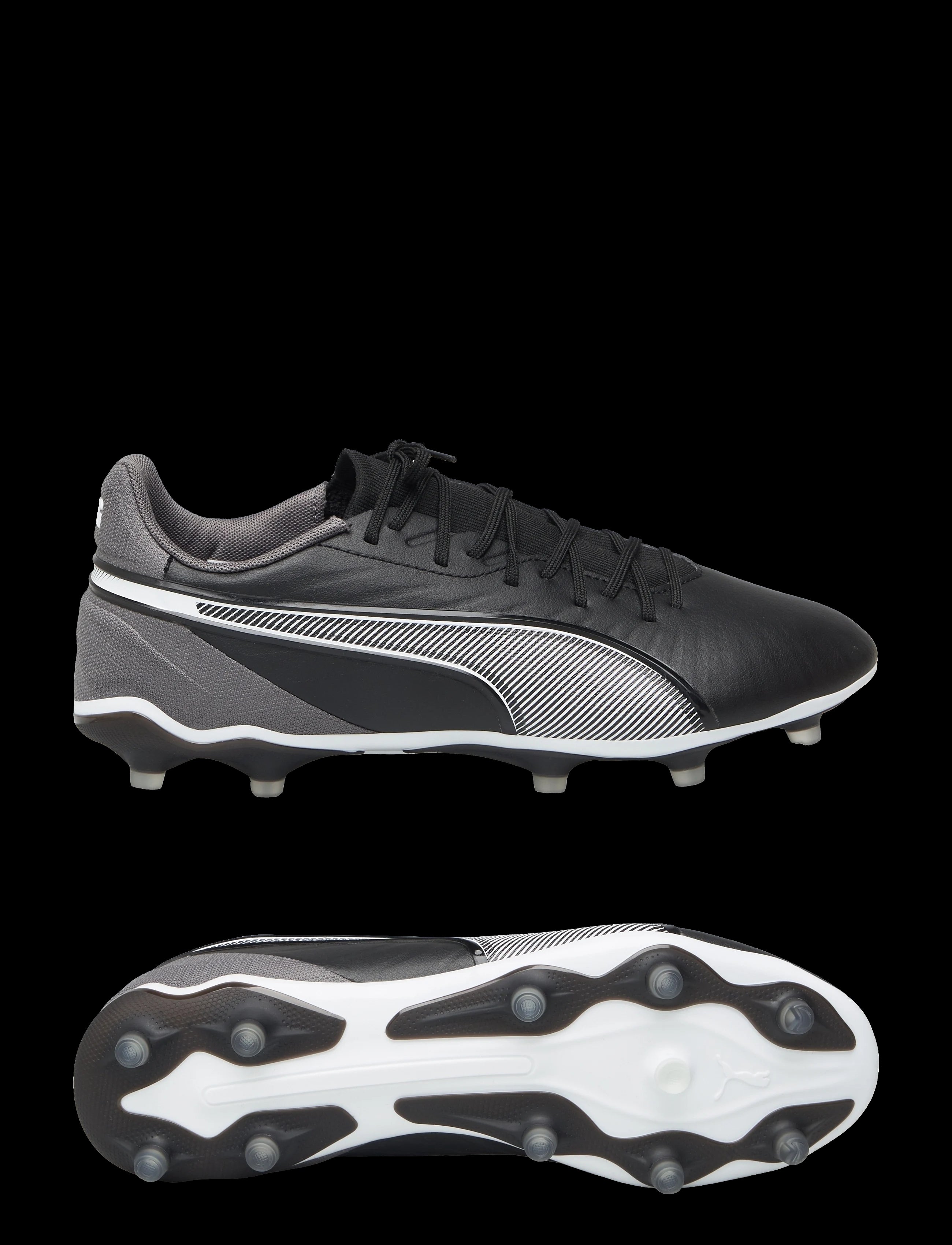 Puma King Match FG/AG Jr. Fußball schwarz-weiß