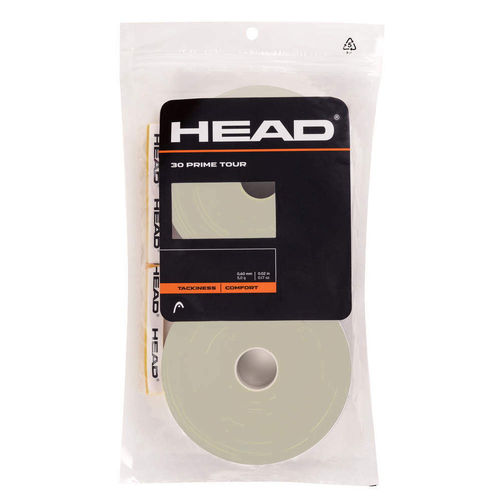 Head Prime Tour 30 Tennis Overgrip - grey
