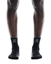 On Performance Run Sock Mid 1 Unisex - black eclipse