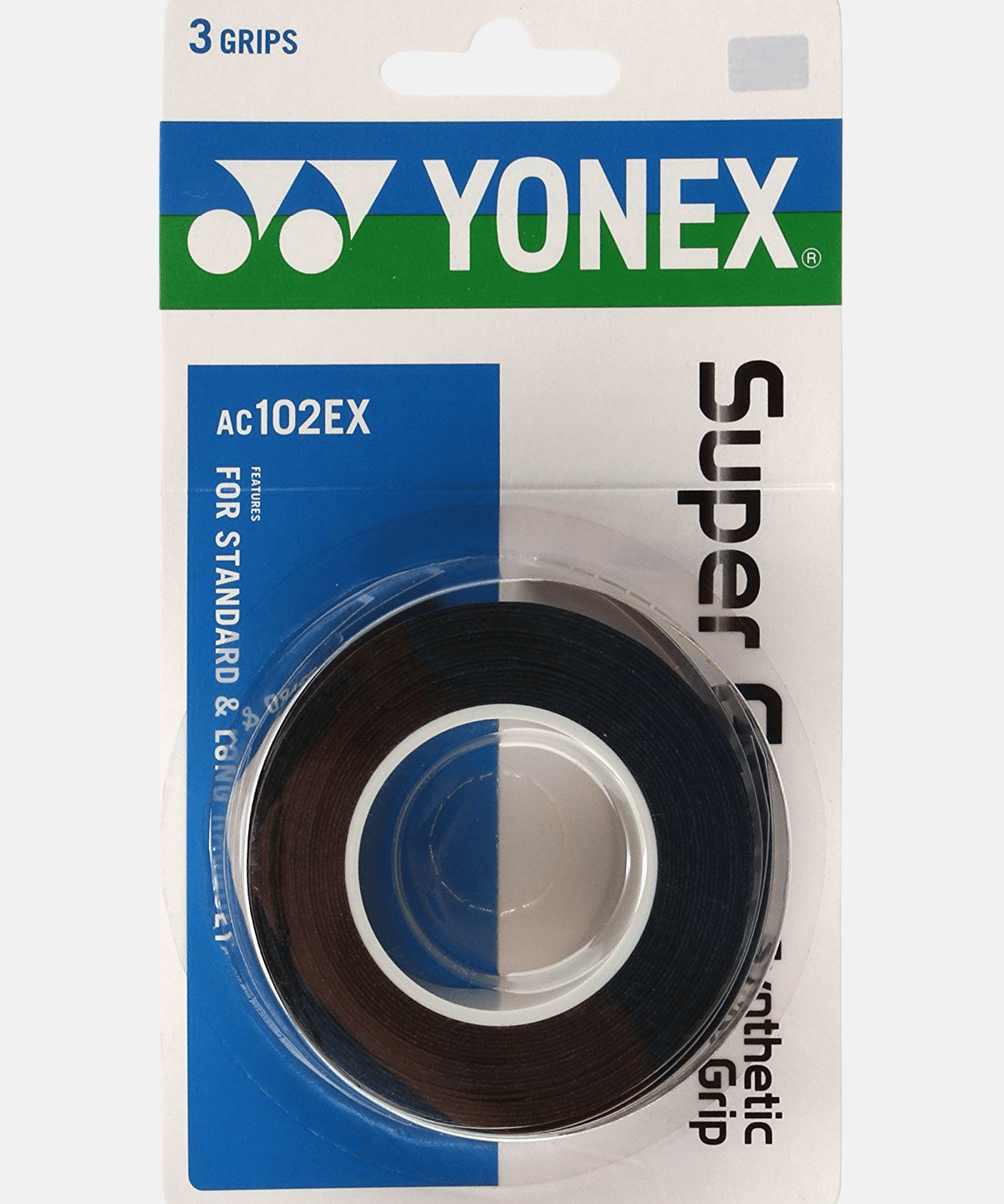 Yonex Super Grap AC 102EX - 3 grips - black