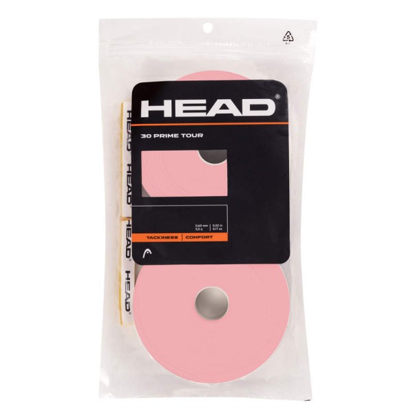Head Prime Tour 30 Tennis Overgrip - pink