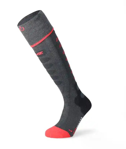Lenz Heat Socks 5.1 Toe Cap anthrazit-rot