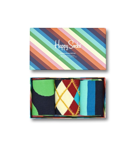 Happy Socks 3-Pack Classics Socks Gift Set