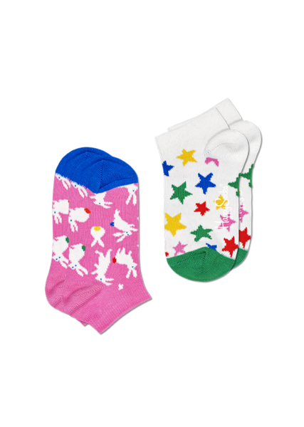Happy Socks Kids 2-Pack Bunny Low Sock