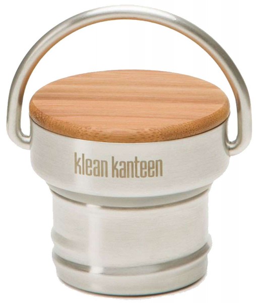 Klean Kanteen Edelstahl Loop Cap mit Bambus für Classic & Kid & Reflect