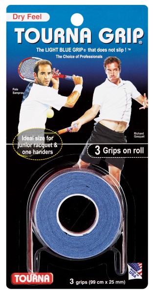 Tourna Grip Dry Feel blau - 3 Grips on roll