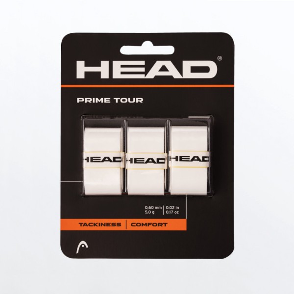 Head Griffband prime tour weiß 3er-Pack