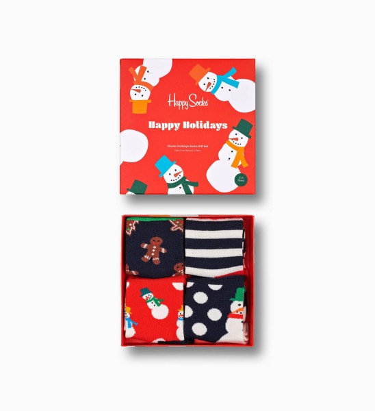 Happy Socks Kids 4-Pack Holiday Socks Gift Set