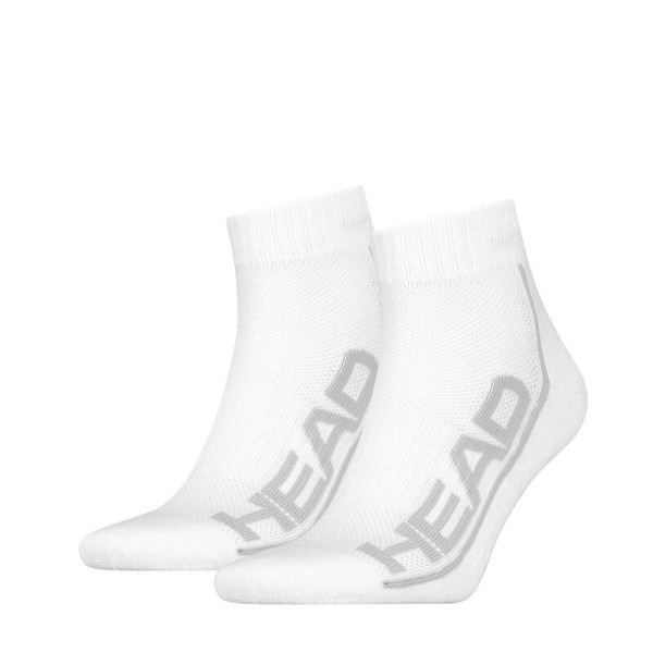 Head Tennis Socks 2P Stripe Quarter white