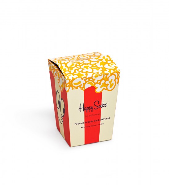 Happy Socks Kids 3-Pack Popcorn & Soda Gift Box