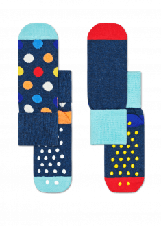 Happy Socks 2-Pack Big Dot Anti Slip