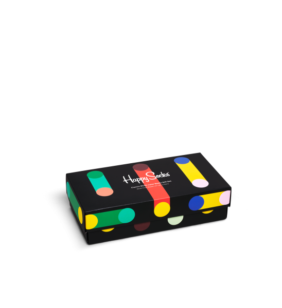 Happy Socks 3-Pack Multi-Color Gift Box